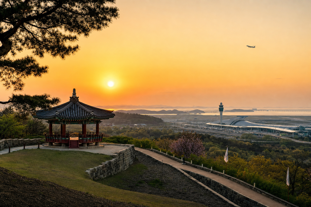 Detail-rich photograph related to Best Photography Spots Near Incheon International Airport (ICN), late golden hour light
