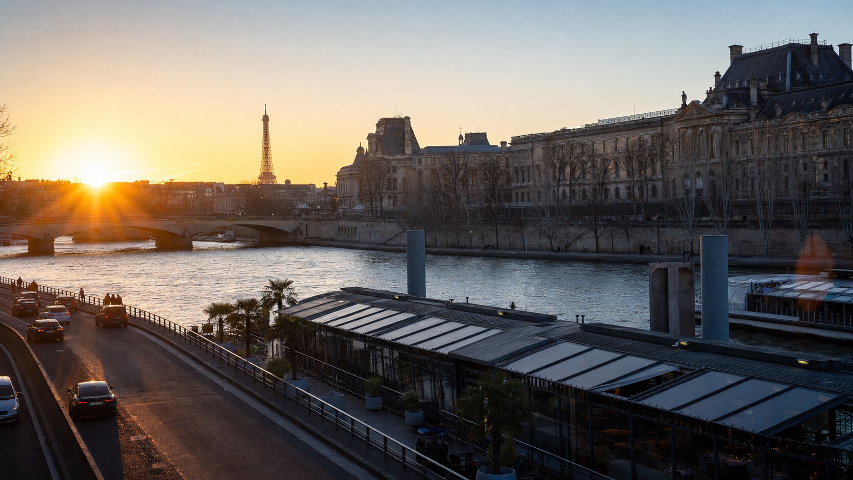 Paris photography tour at golden hour — wide landscape view from the main scenic vantage point used by photographer-led tours