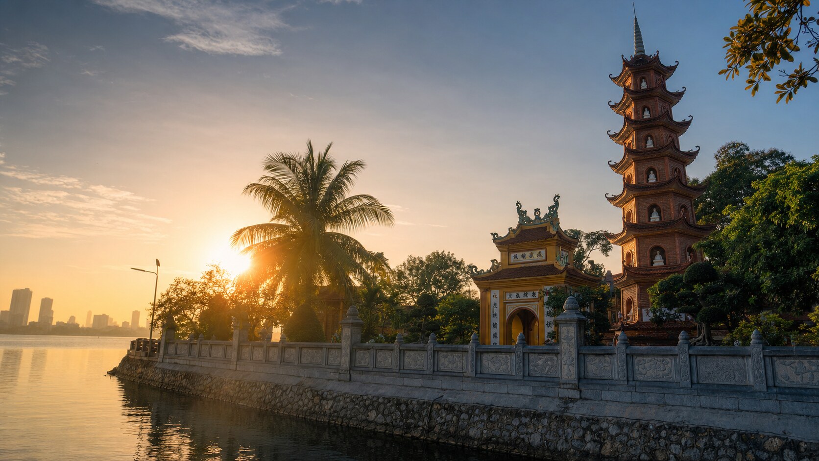 Vietnam photography tour at golden hour — wide landscape view from the main scenic vantage point used by photographer-led tours