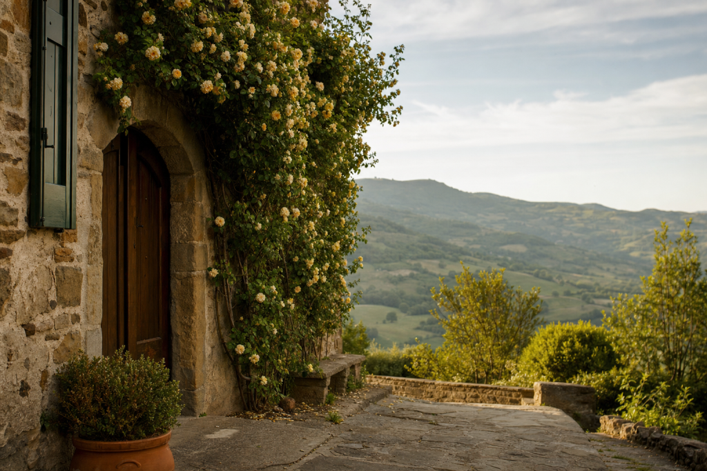 Environmental portrait in a real-world setting, natural ambient light, storytelling composition