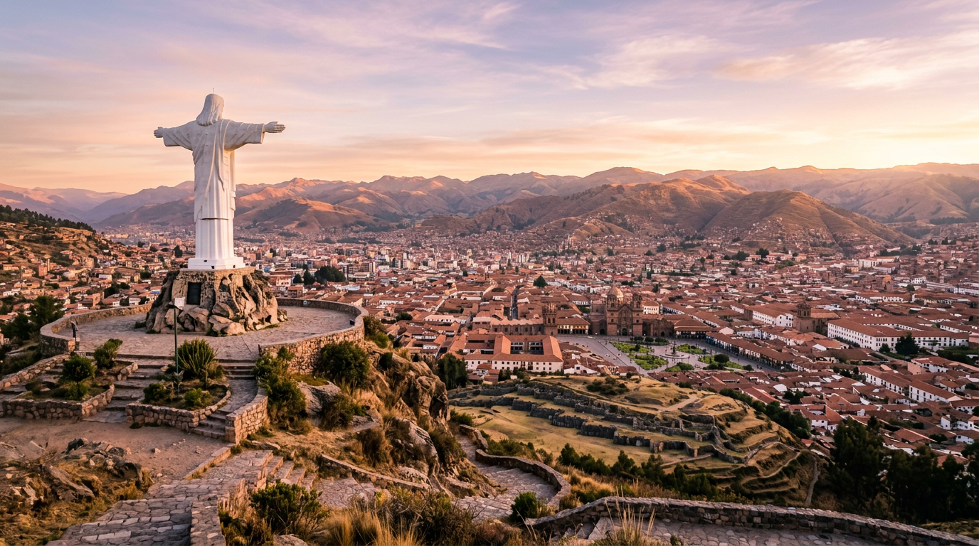 Cristo Blanco & Panoramic City Overlook Cusco photography sample