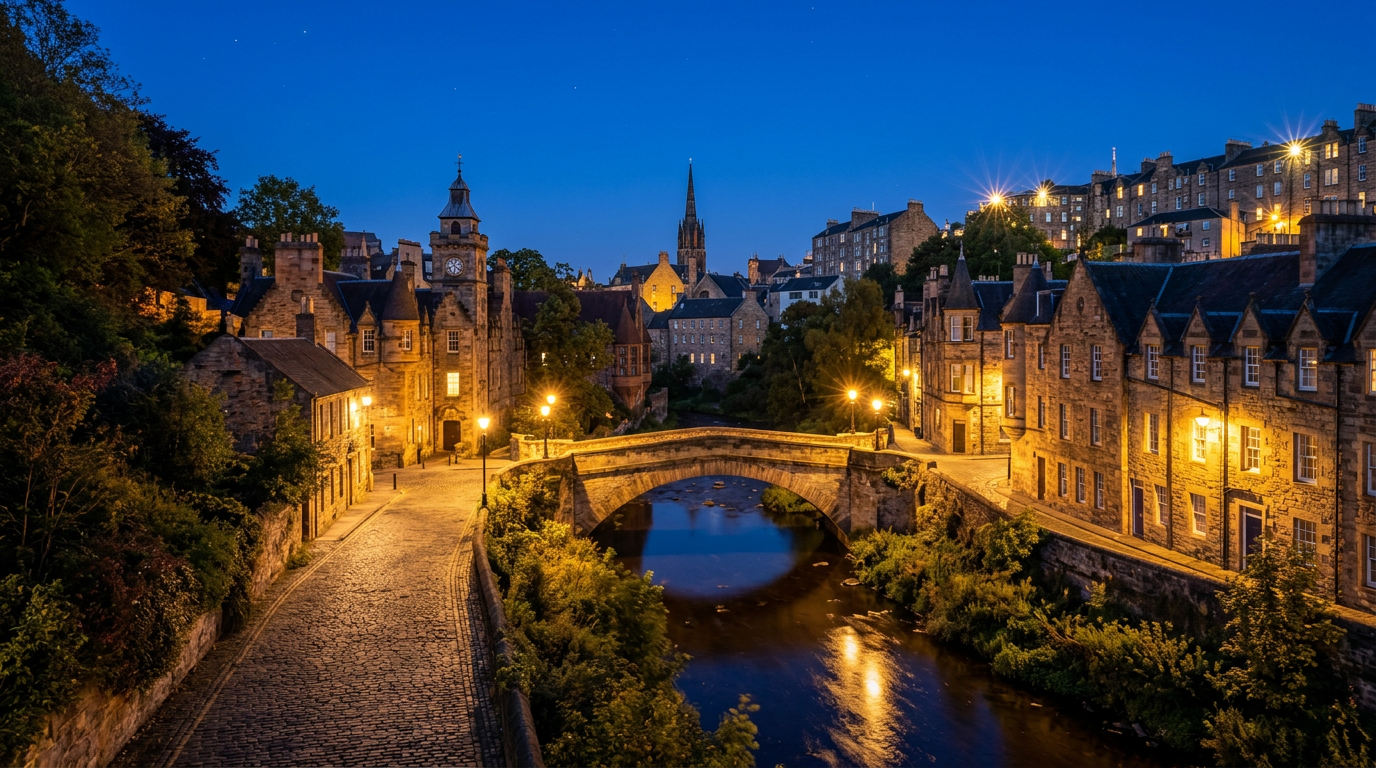 Dean Village — Bell's Brae Bridge Edinburgh photography sample