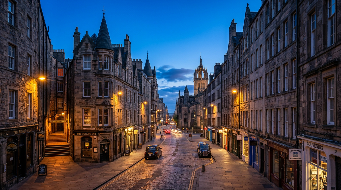 The Royal Mile — Cockburn Street & Old Town Closes Edinburgh photography sample