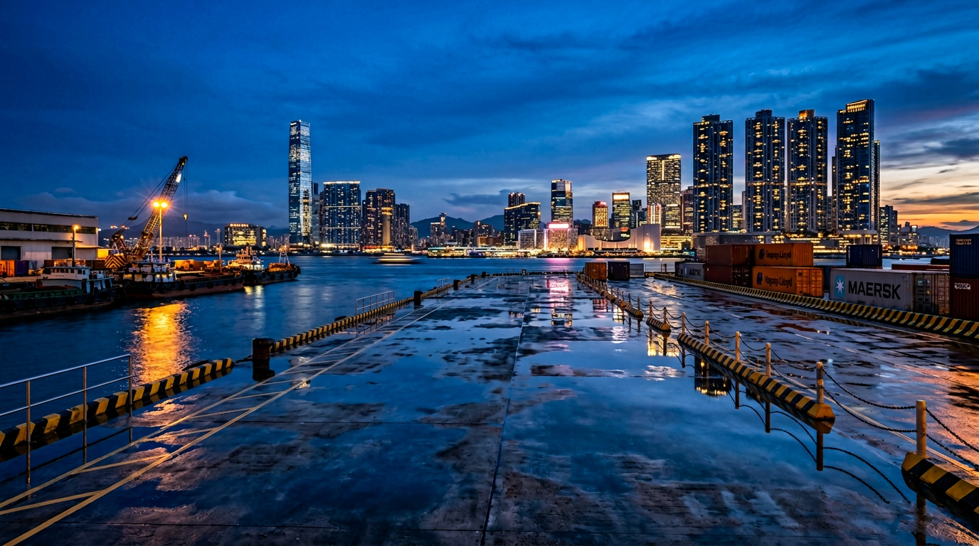 Sai Wan Pier — Western District Cargo Working Area Hong Kong photography sample