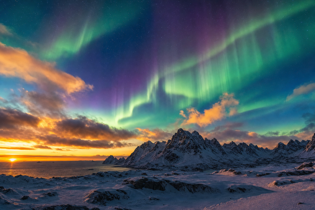 Detail-rich photograph related to How to Photograph Northern Lights, late golden hour light, photorealistic, no text