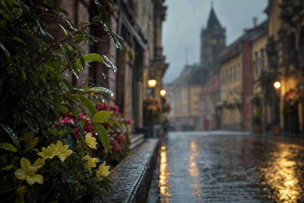Atmospheric scene related to How to Photograph Rain, soft directional light