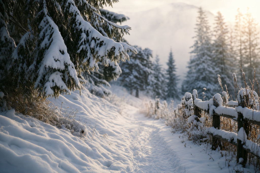 Atmospheric scene related to How to Photograph Snow, soft directional light