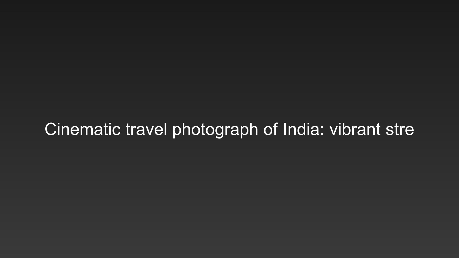India Photography Guide