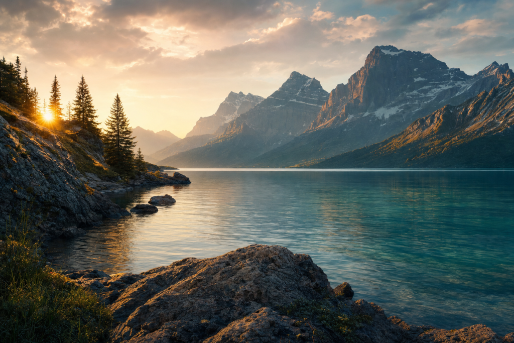 Atmospheric scene related to Lightroom split toning vs color grading (2026 Guide), soft directional light