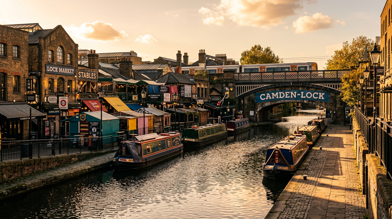 Camden Market + Regent's Canal London photography sample