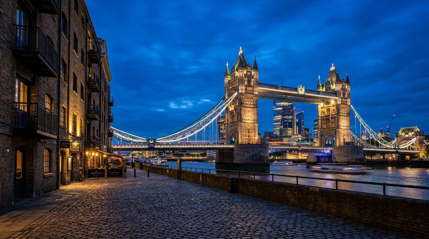Tower Bridge from Butler's Wharf — from the London Photographer's Guide