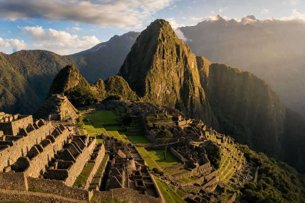 Detail-rich photograph related to How to Photograph Machu Picchu, late golden hour light, photorealistic, no text