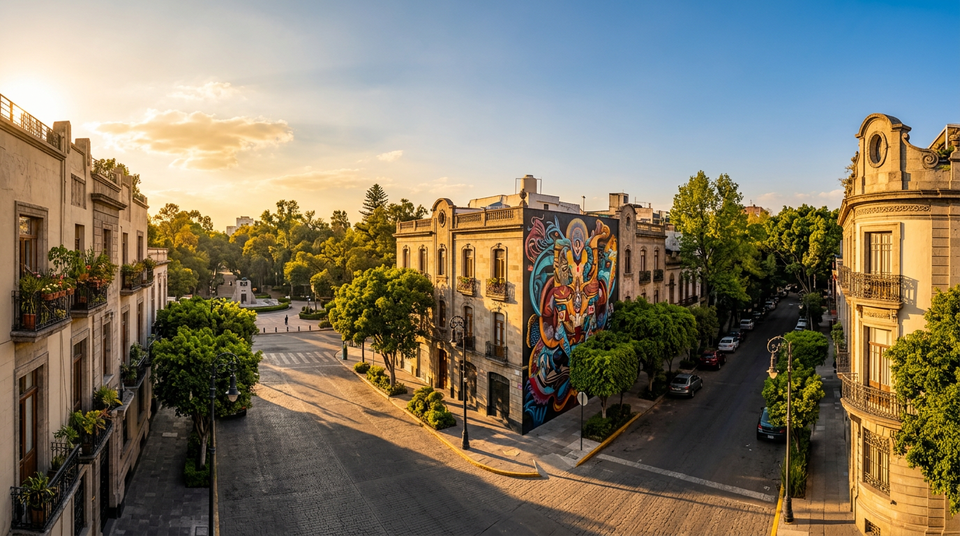 Roma Norte & La Condesa — Street Art, Boulevards, and Parque México Mexico City photography sample