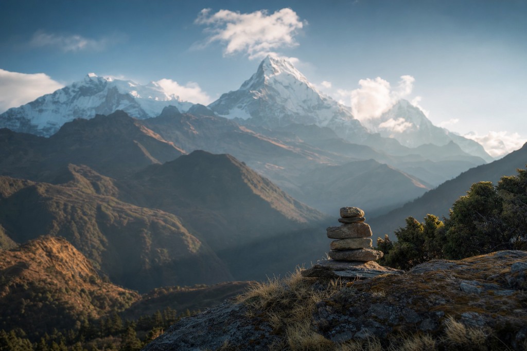 Atmospheric scene related to Photography Guide to Nepal, soft directional light