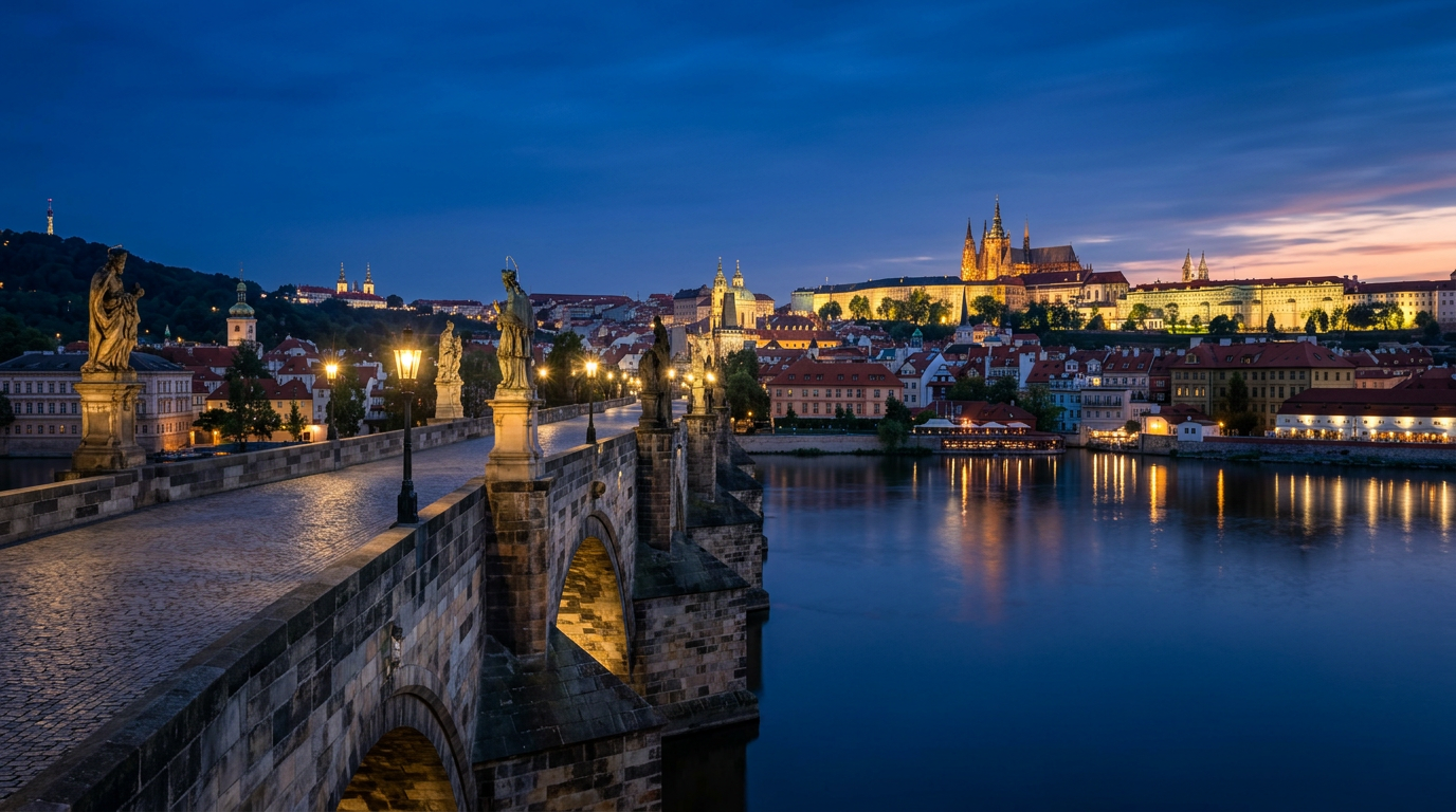 Charles Bridge — Sunrise — from the Prague Photographer's Guide