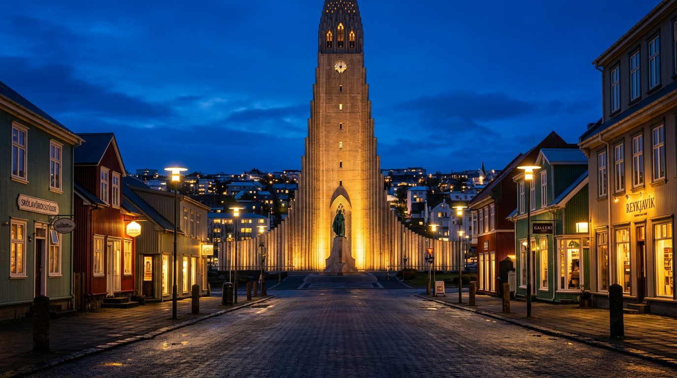 Hallgrímskirkja — Skólavörðustígur Façade — from the Reykjavik Photographer's Guide