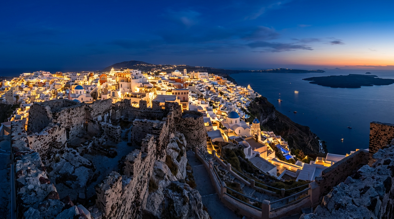 Oia Castle Ruins — Sunset Viewpoint — from the Santorini Photographer's Guide