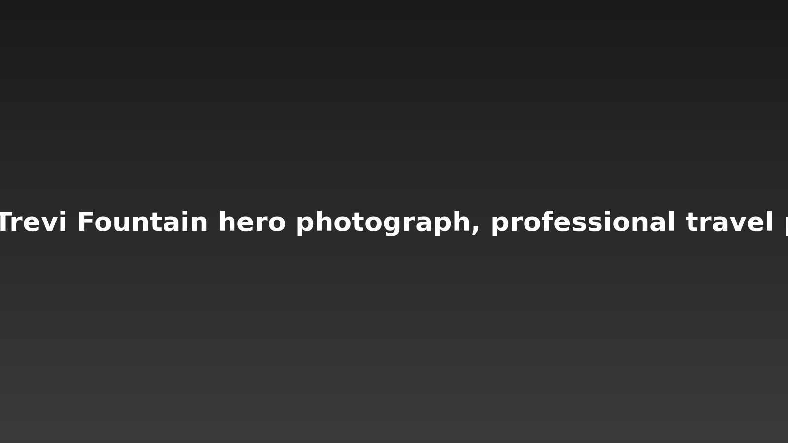 the Trevi Fountain (Rome) Photographer’s Bundle — PDF Guide + Preset Pack