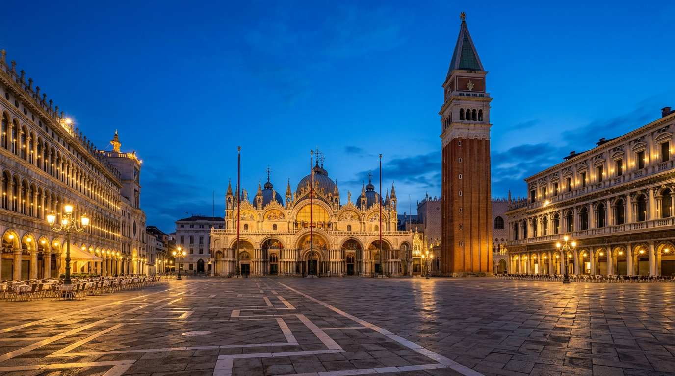 Piazza San Marco — Basilica & Campanile — from the Venice Photographer's Guide