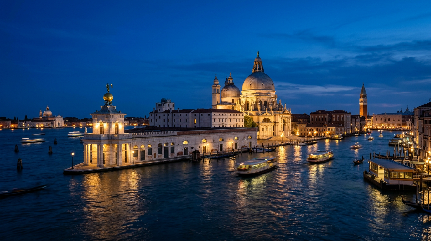 Punta della Dogana & Santa Maria della Salute Venice photography sample