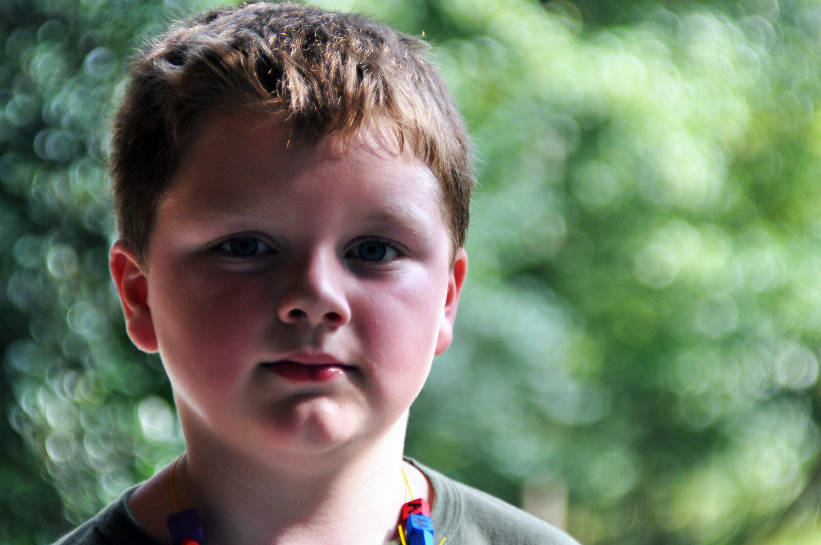 Shallow depth of field portrait with creamy bokeh background using wide aperture lens