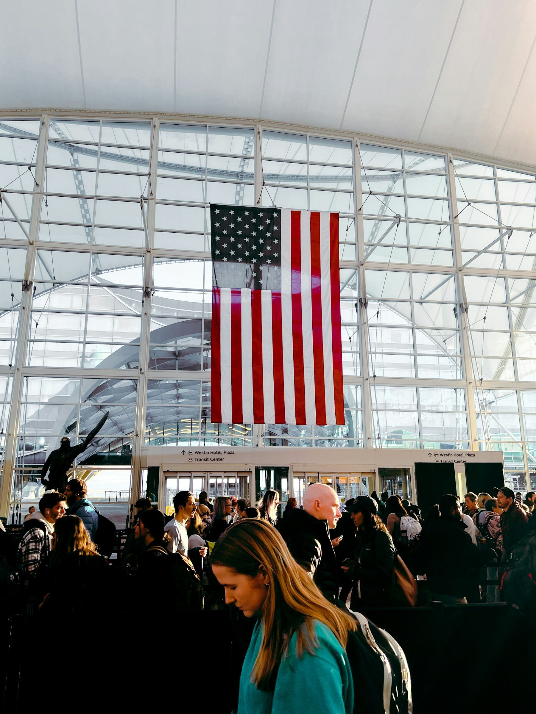 Denver International Airport Jeppesen Terminal interior