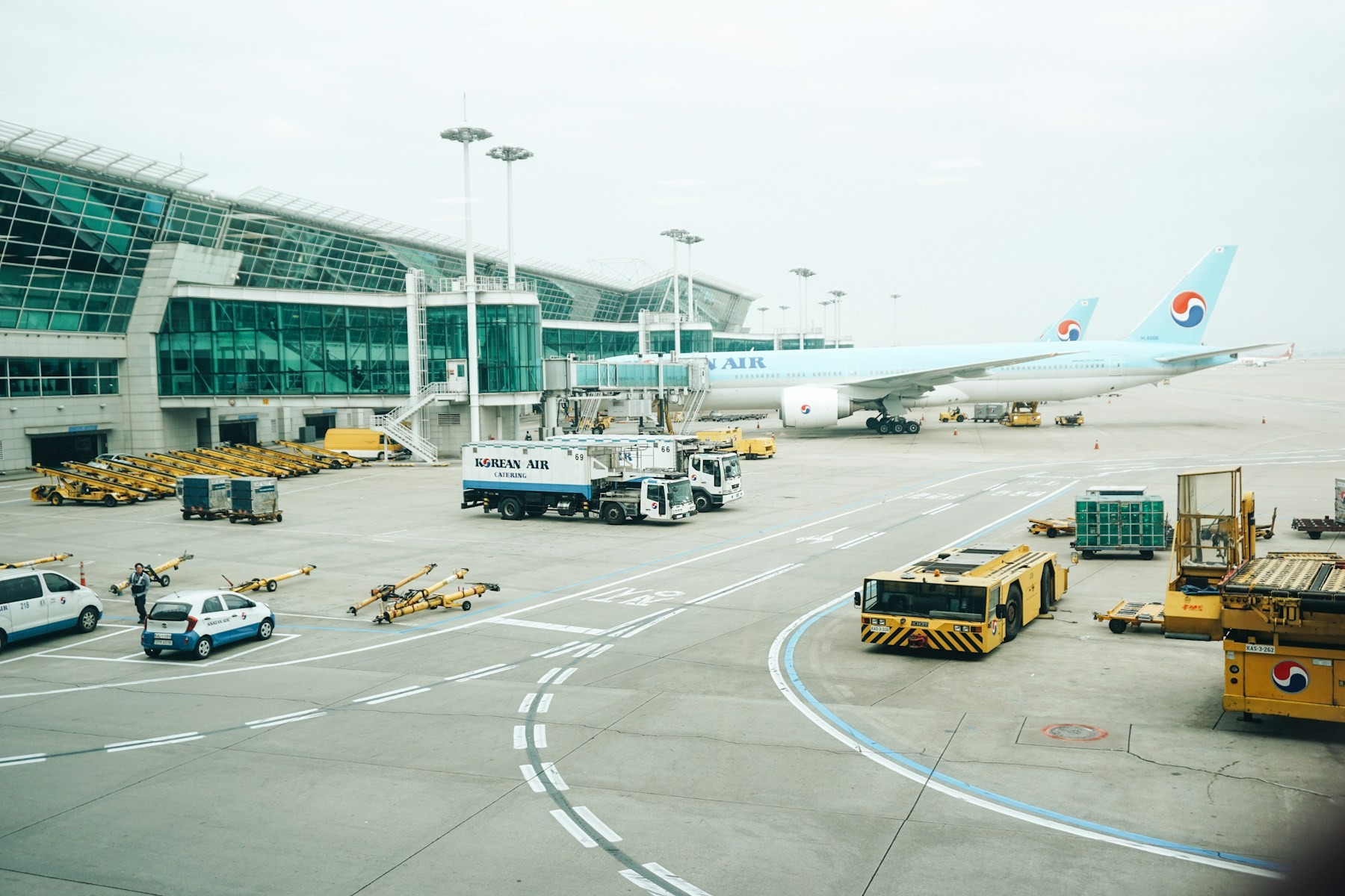 Aircraft on apron at Incheon International Airport