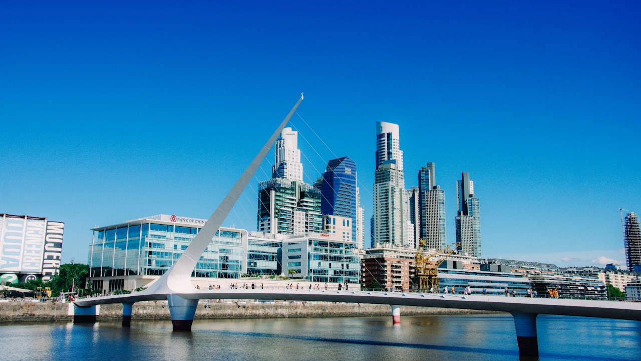 Puente de la Mujer and Puerto Madero, Buenos Aires