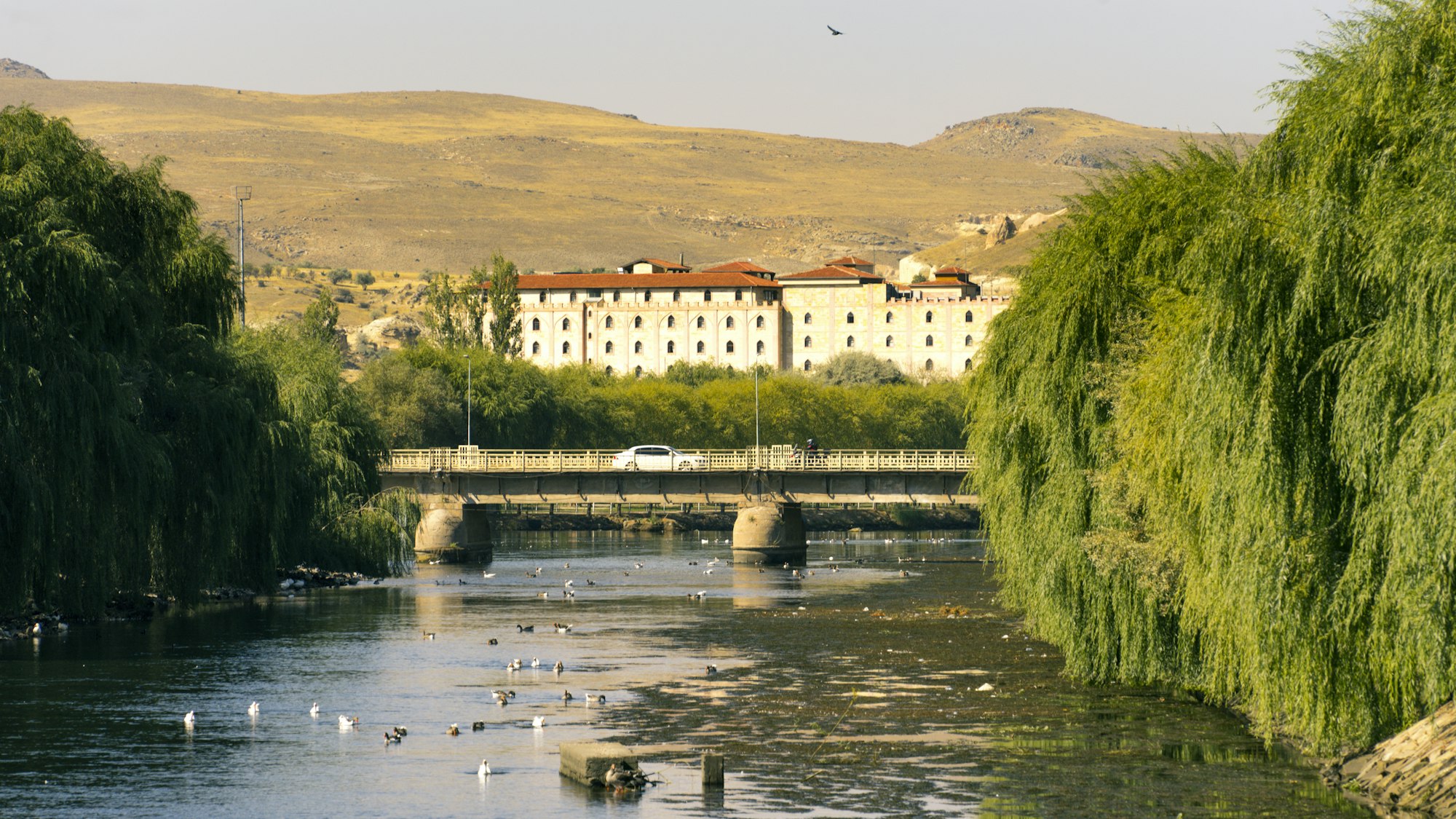 Kizilirmak river and bridge in Avanos, Cappadocia