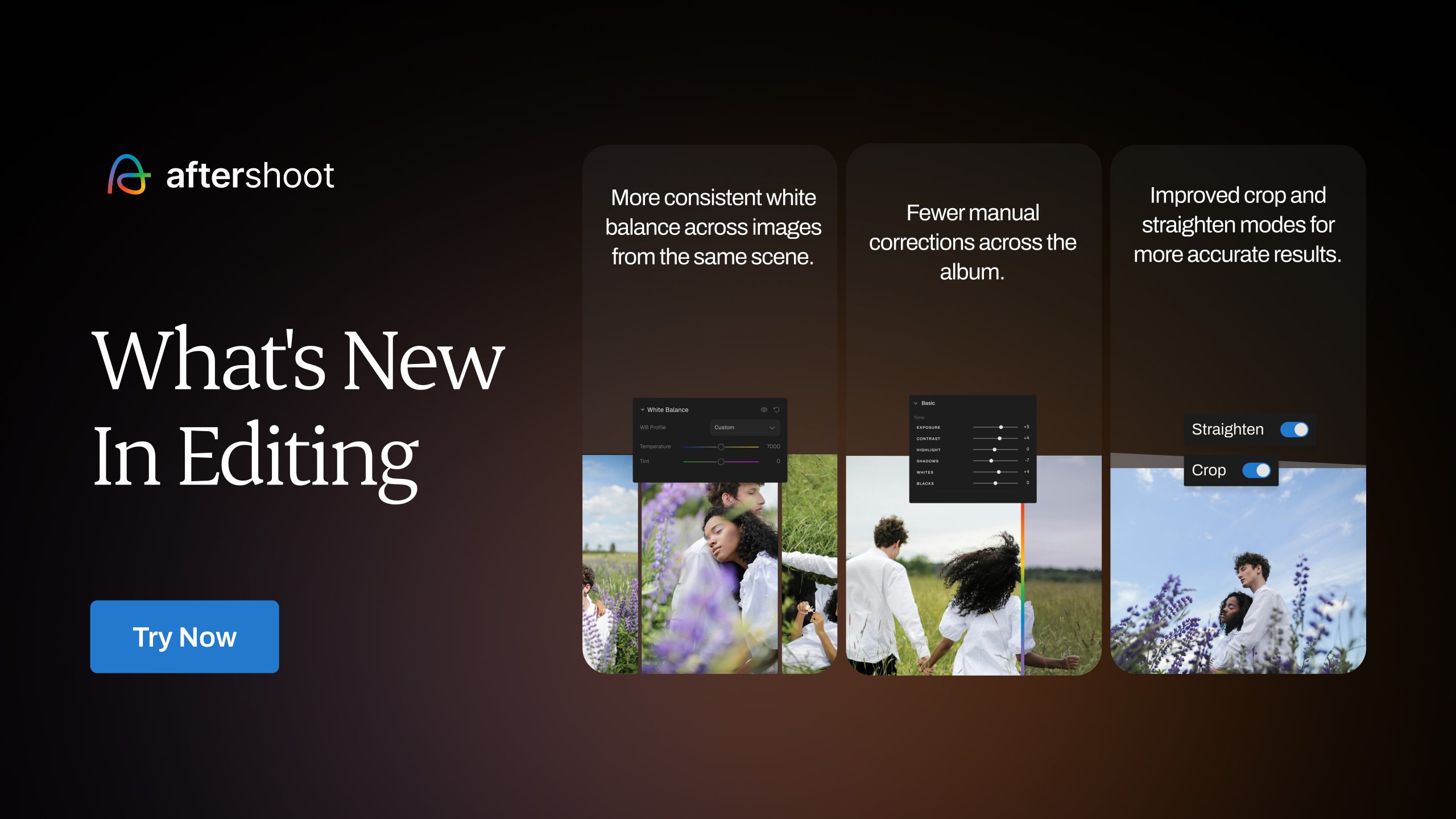 What's New in Editing: supplied Aftershoot promotional visual