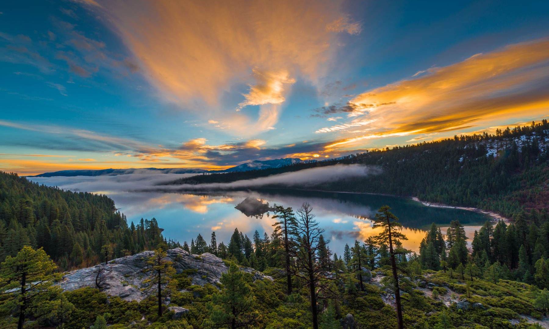 Emerald Bay sunset landscape in Lake Tahoe by Edin Chavez