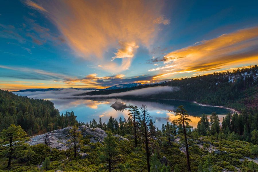 Emerald Bay sunset landscape in Lake Tahoe by Edin Chavez