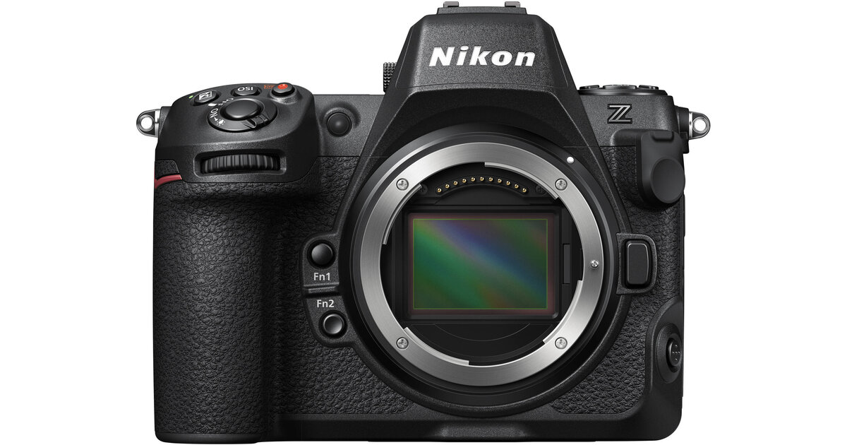 Nikon Z8 mirrorless camera body, front view with Z mount and full-frame sensor