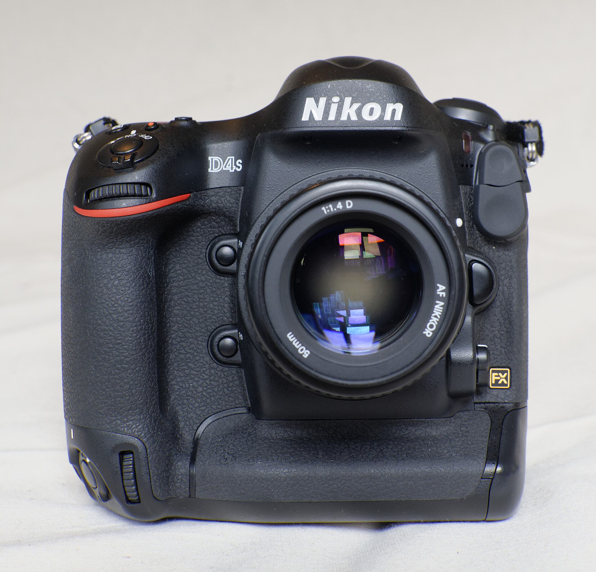 Nikon D4S - Nikon D4S front view with a 50mm lens