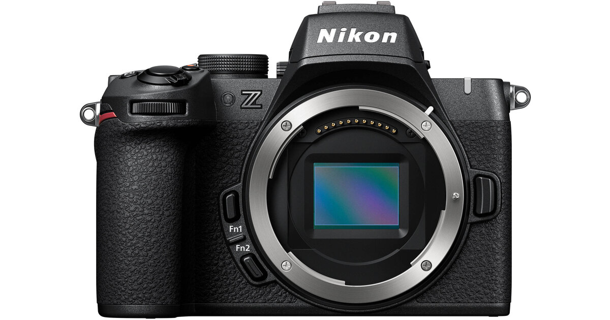 Nikon Z50II mirrorless camera body, front view with Z mount and APS-C sensor