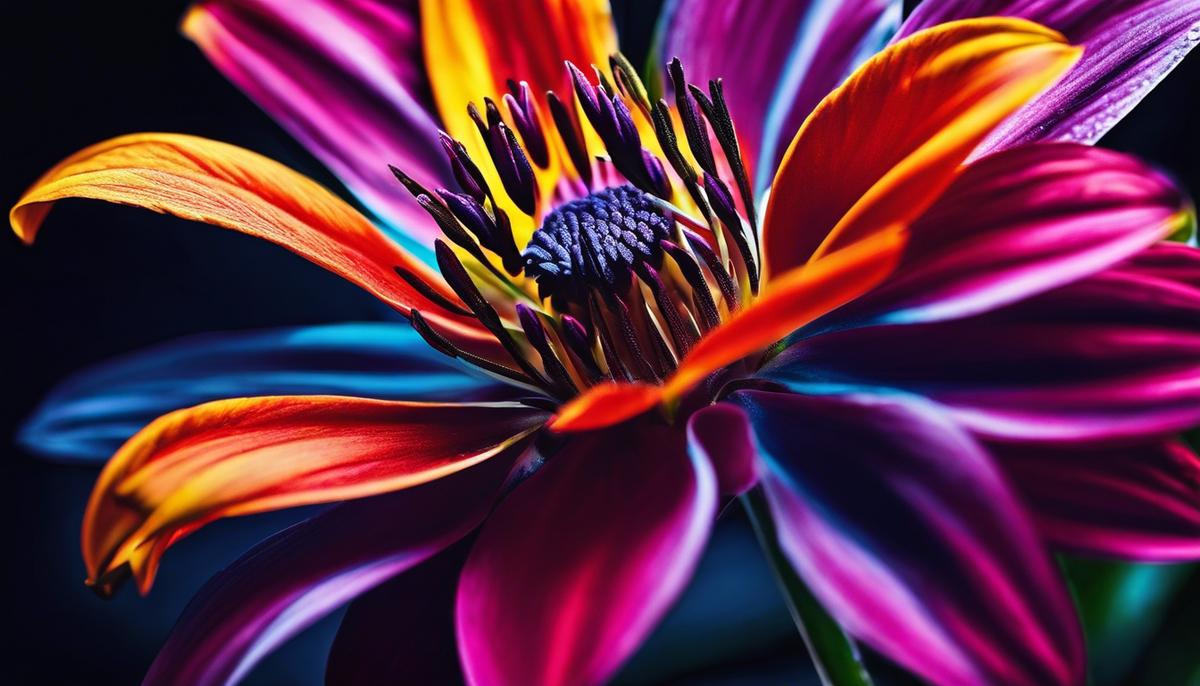 An image of a beautiful flower close-up, capturing the intricate details and vibrant colors.